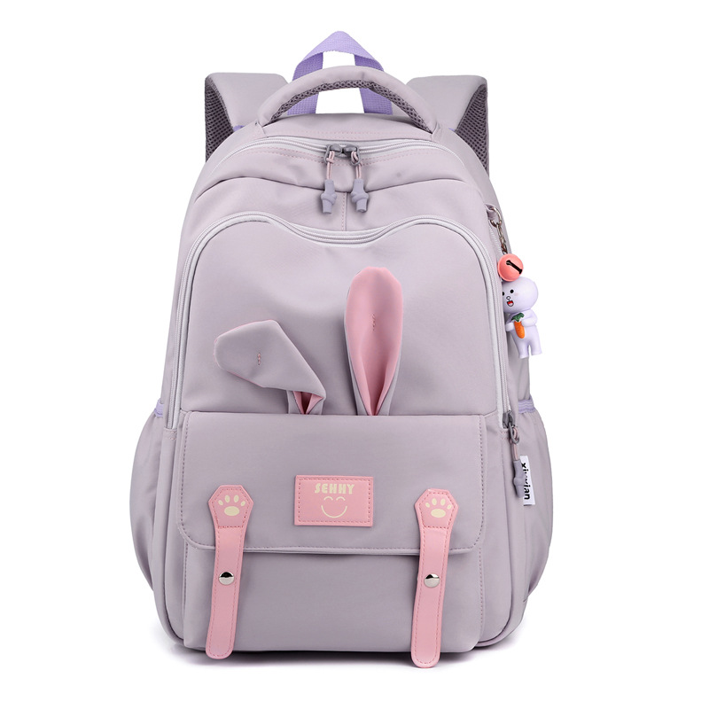 Elementary School Student Schoolbag Female Three to Grade Five, Grade Six Junior High School Fashion Large Capacity Lightweight Cute Backpack Girl Backpack