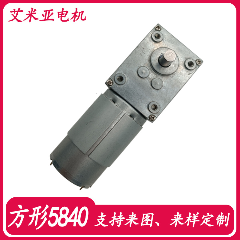 5840蜗轮蜗杆减速电机 自动售货机马达 静音50db停电带自锁电机