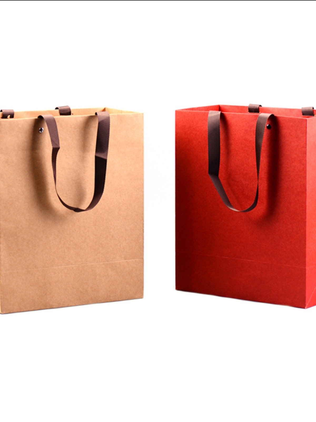通用牛皮纸袋手提袋纸袋茶礼品袋批发饰品铁丝袋红色包装纸袋