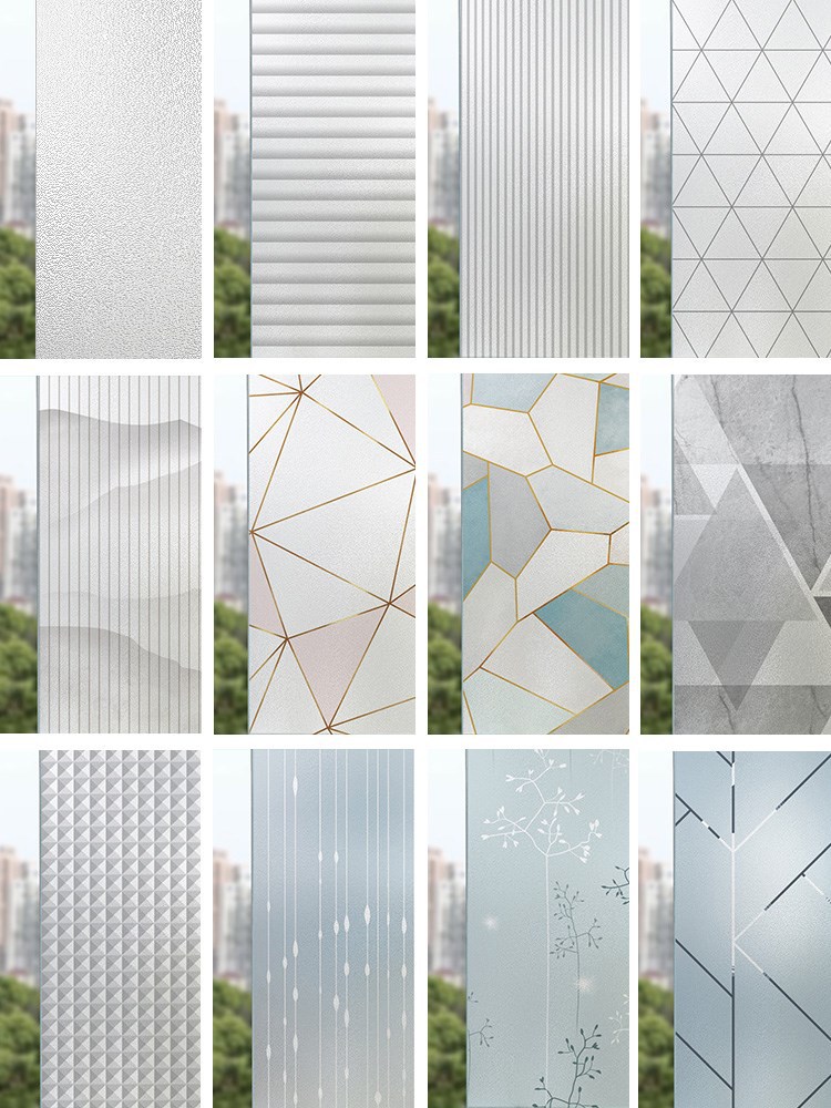 窗户磨砂玻璃贴纸透光不透明卫生间防走光浴室贴膜防窥遮光窗花纸