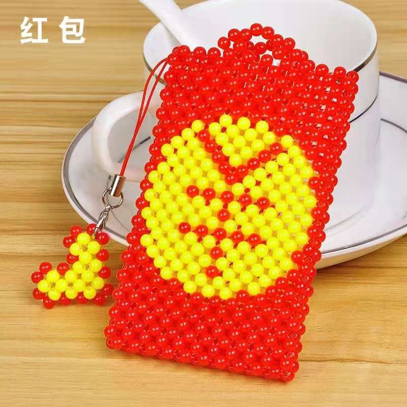 新品糖果珠串珠卡套成品公交卡银行卡饭卡学生卡可爱创意编织饰品