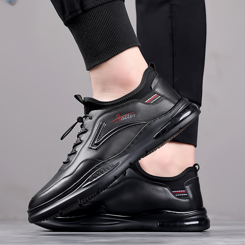 2024新款男士休闲运动鞋秋冬潮鞋时尚百搭加绒棉鞋韩版皮鞋批发