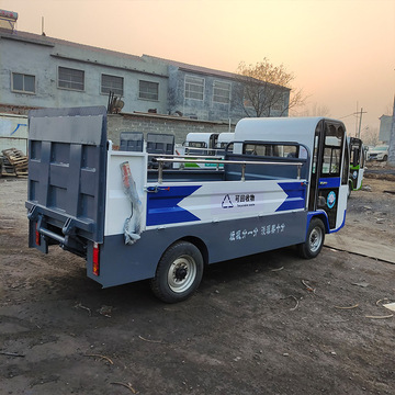 新能源电动四轮液压尾板车小区物业垃圾桶转运车电动垃圾车批发