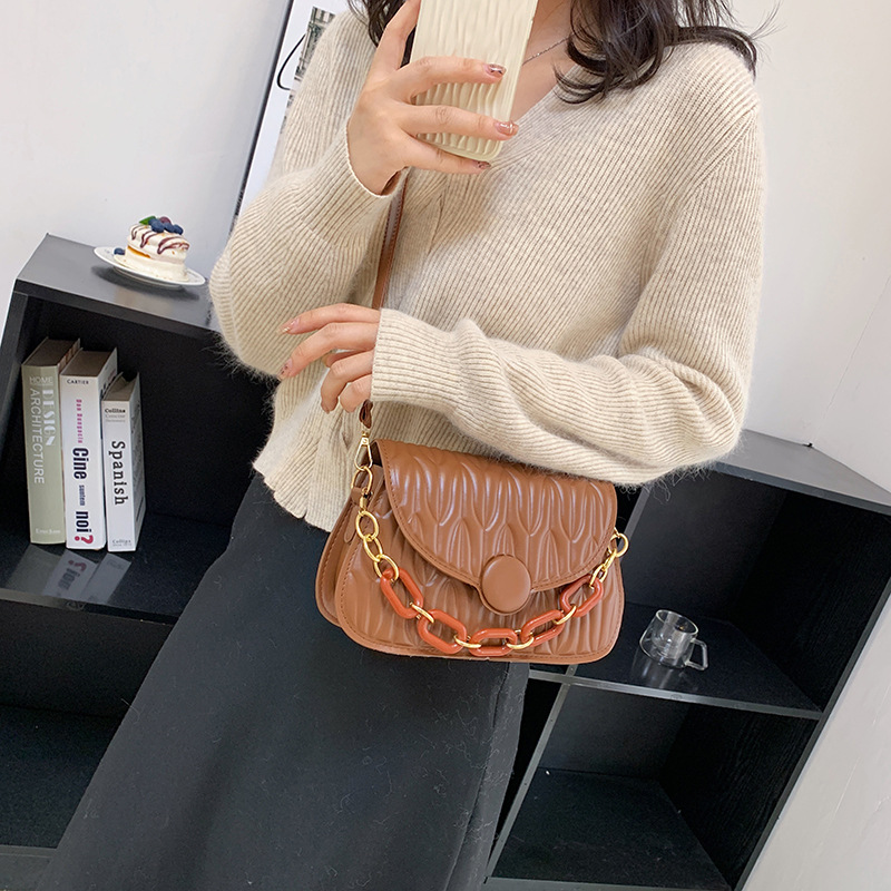 Special-Interest Design Popular Bag Fall 2022 New Fashion Shoulder Simple Crossbody Commuter Small Square Bag