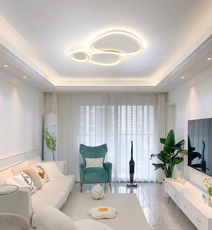 简约现代客厅灯主灯北欧2022新款大气卧室吸顶灯广东中山灯具大全