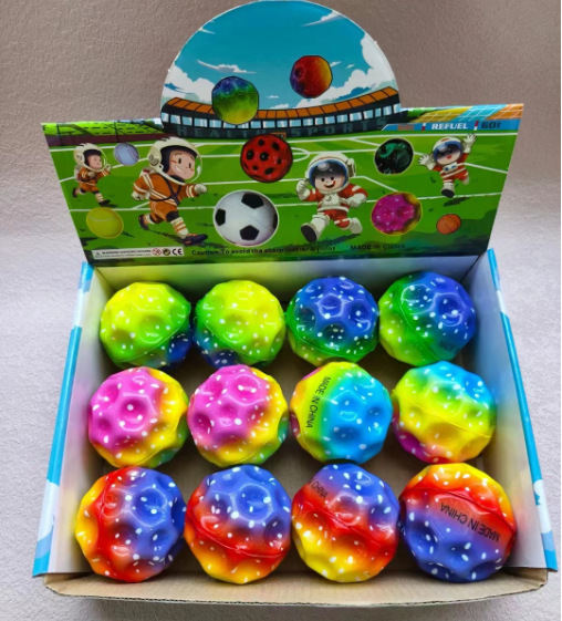 Children's Toy High Bullet Ball Wrist Ball Special-Shaped Holed Balls Pu Vent Decompression Elastic Ball Toy Hot Sale Cross-Border