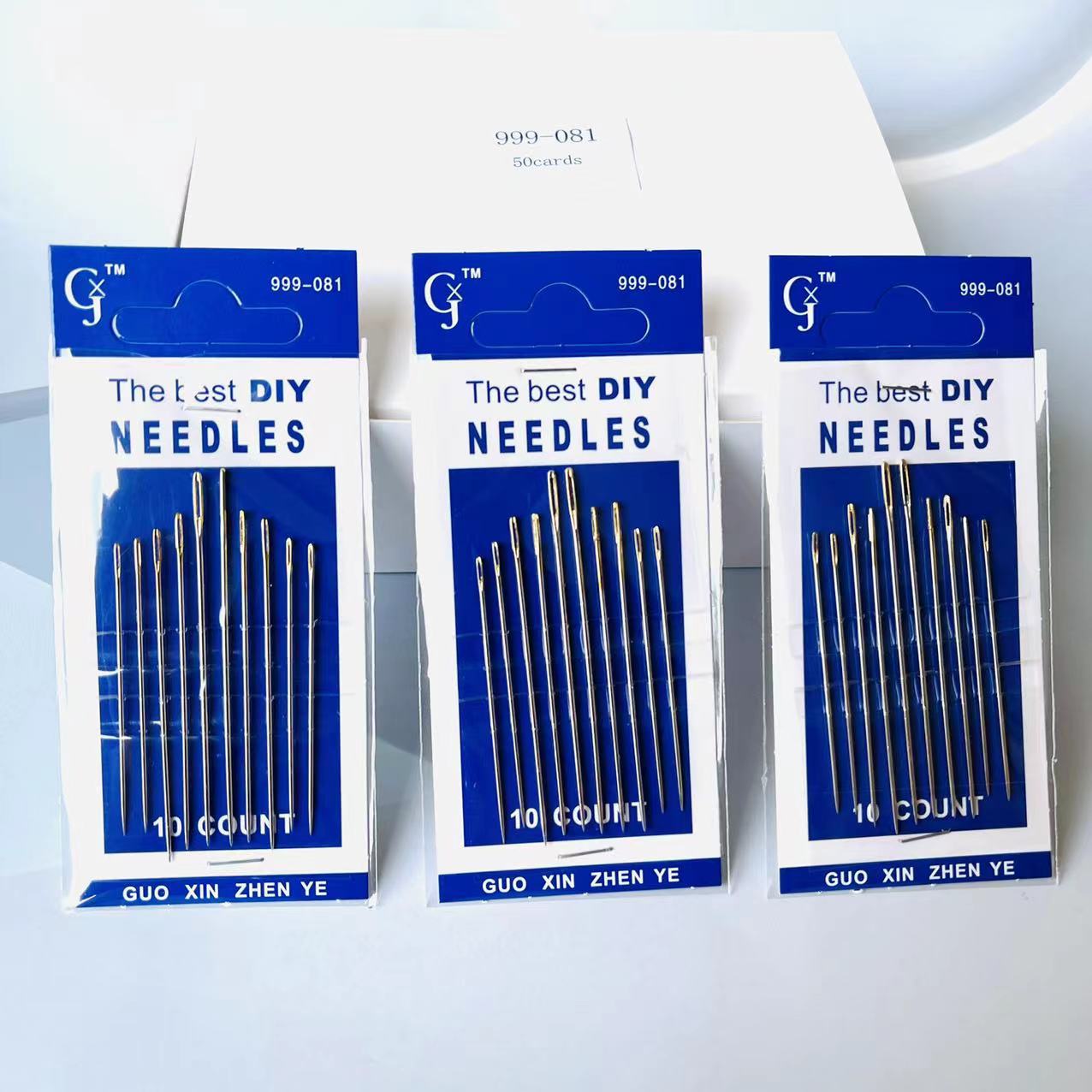 999-081 Blue Board Card Acupuncture Embroidery Worker Sewing Needle Household Sewing Needle Sweater Sewing Needle Sewing Quilt