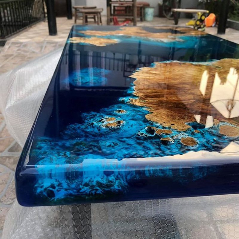 环氧树脂胶 河流桌面胶 河流桌水晶胶 ab胶 艺术桌ab胶 耐黄变