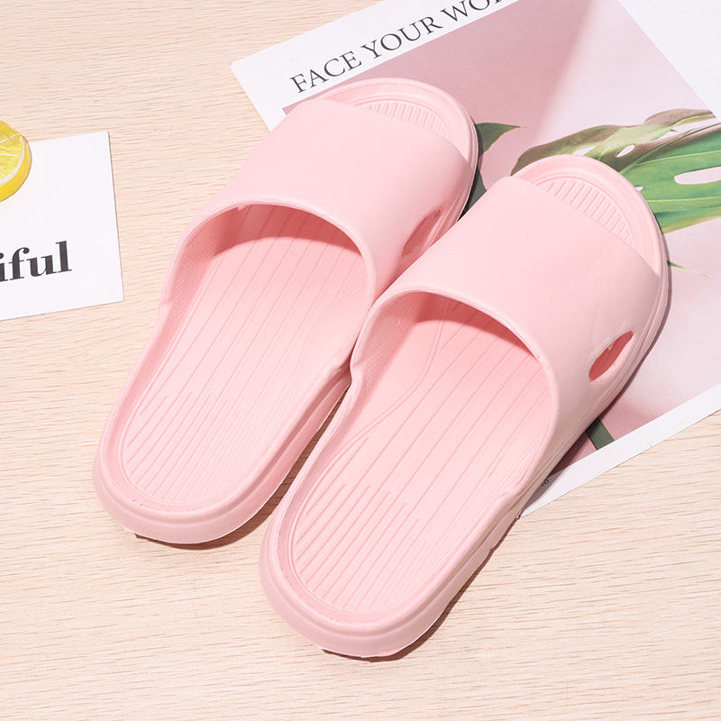 2023 New Home Slippers Summer Non-Slip Shit Feeling Home Bathroom Slippers Couples Sandals