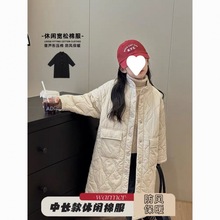 冬季羽绒服女2024新款男女童棉服中长款2023冬轻薄棉袄外套过膝潮