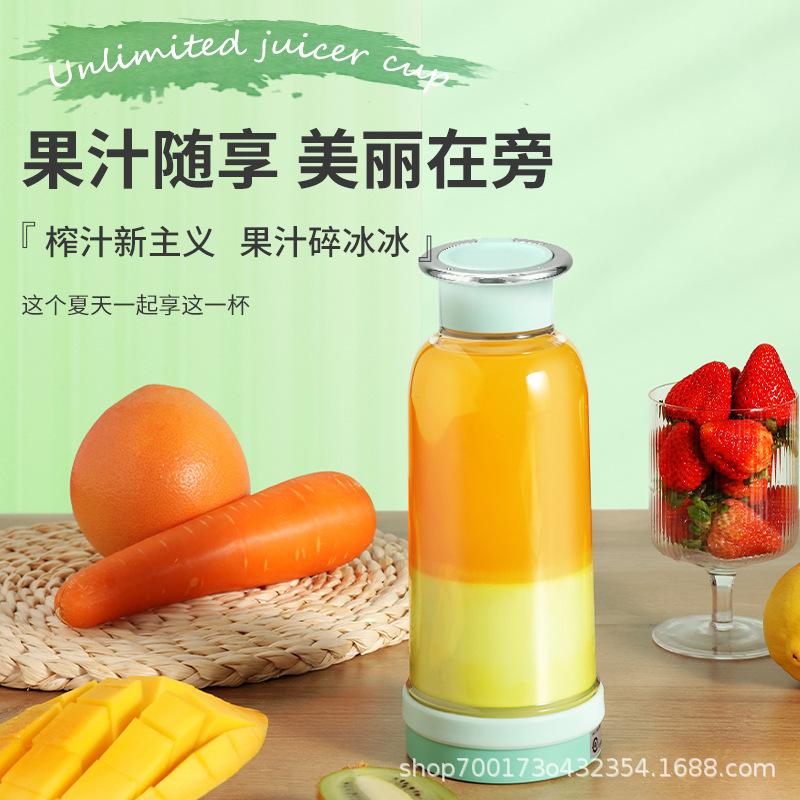Small Blender Wireless Portable Mini Juicer Multifunctional Glass Fruit Juicing Cup Gift Wholesale