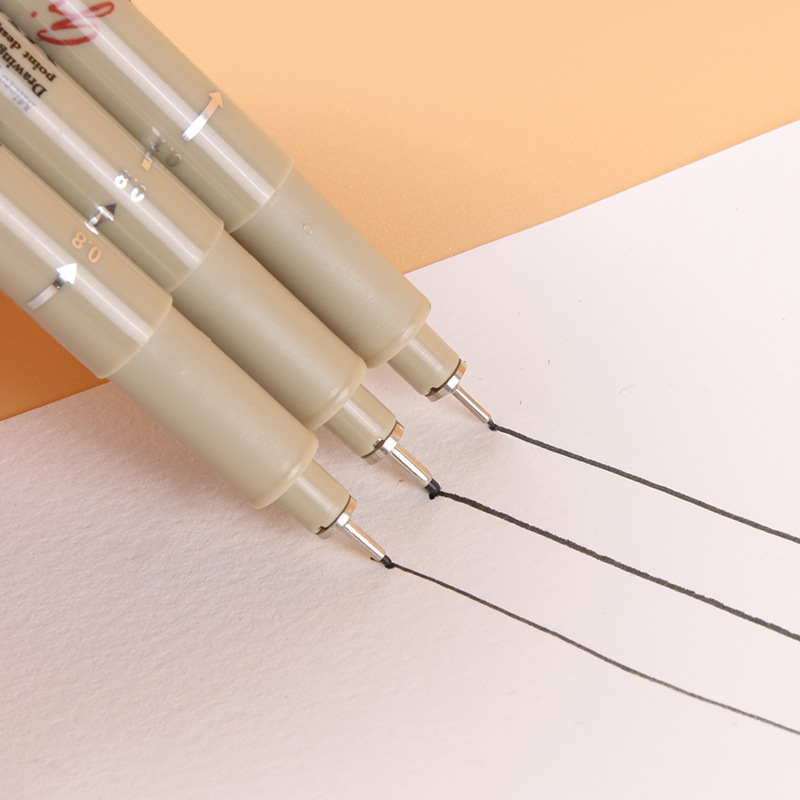 Needle Pen Cross-Border Art Hand Drawing Hook Line Pen Stroke Sketch Engineering Stroke Pen Set Brush