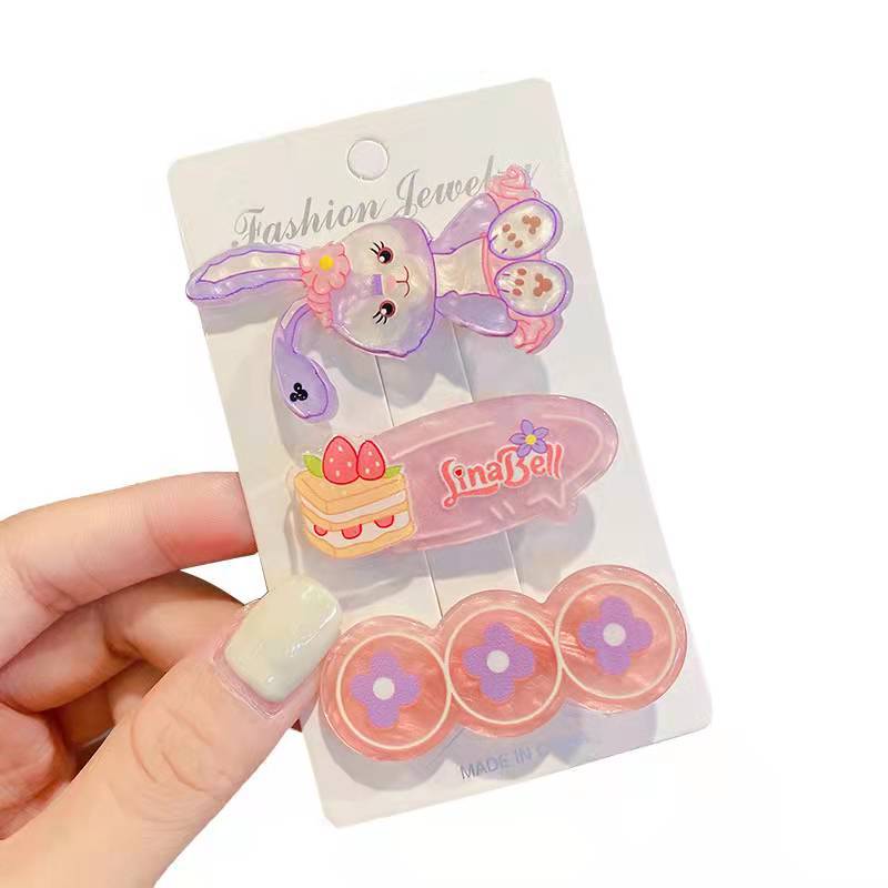 Korean Style Trending Cartoon Animal Hairpin Headdress Little Girl Hairpin Girl Cute Baby Side Clip Hair Accessories