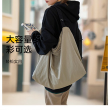 包包女包新款简约韩版尼龙布女士休闲通勤大容量托特包单肩手提袋