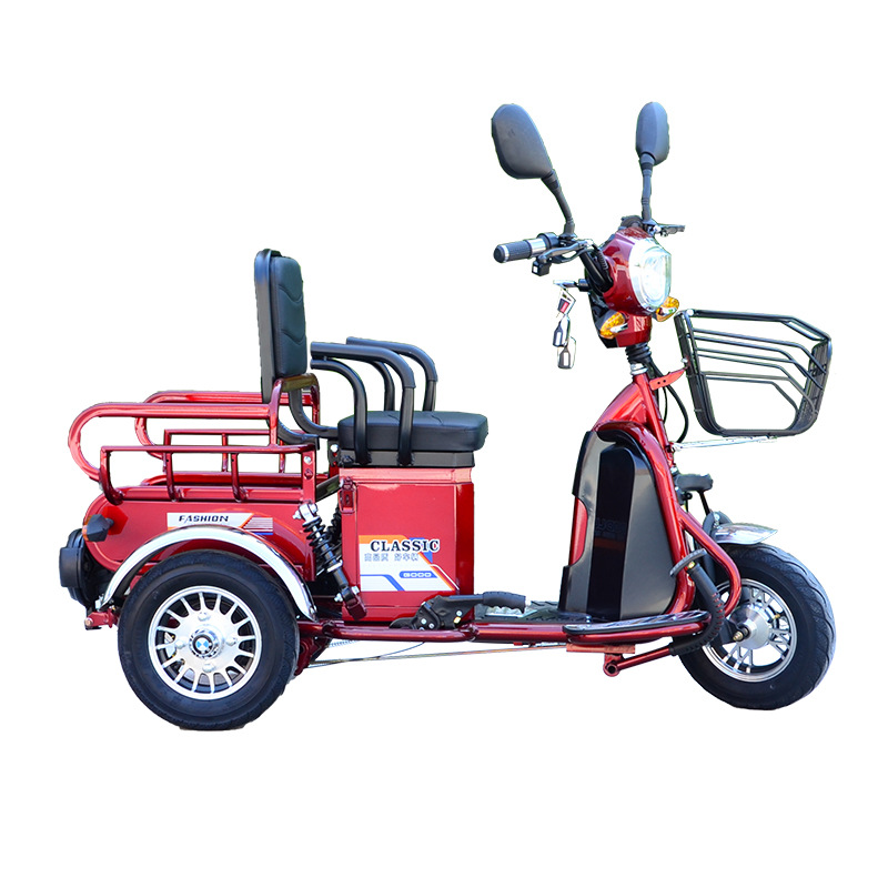 电动三轮车新款代步家用小型电动车成人接送代步工具迷你休闲拉货