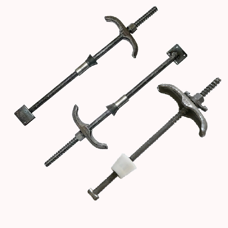 模板锁脚螺栓建筑木工外墙模板锁角侧支模预埋件丁字梁口定位螺杆