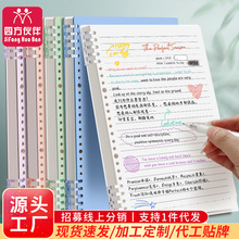 轻薄活页笔记本子批发b5横线本a4可拆卸扣环不硌手线圈本外壳方格