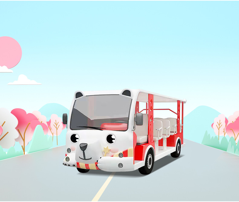 23座观光游览电动车燃油观光车电动看房车厂家社区保安巡逻车宇通