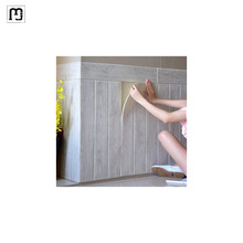 玛森3d立体自粘墙贴防撞泡沫木纹木板墙面装饰贴纸卧室墙围裙防水