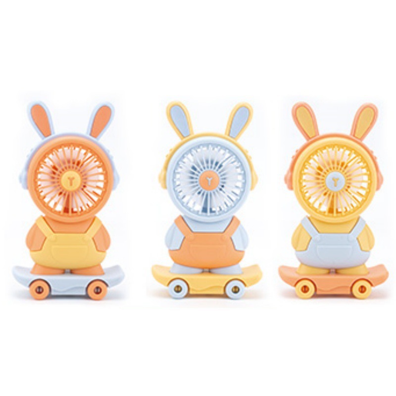 Cute Pet Scooter Small Night Lamp Desktop Small Fan Children's Dormitory Cute Ornaments Pencil Sharper Usb Rechargeable Fan