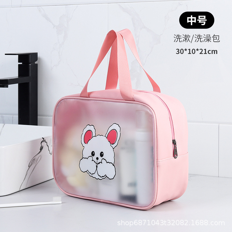 Summer Portable Cartoon Bath Bag Waterproof Beach Bag Fitness Swimming Dry Wet Separation Wash Bag PVC Buggy Bag