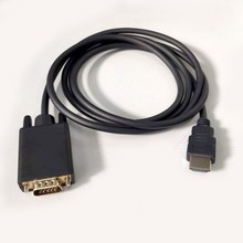 1.8米HDMI 转VGA 转接线1080p 电脑视频连接线 HDMI TO VGA带芯片