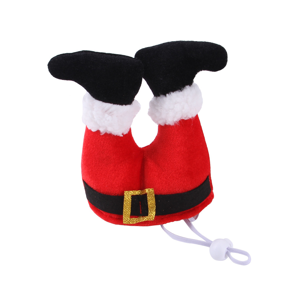 Factory New Pet Funny Christmas Clown Hat Dog Cat Christmas Ornaments Pet Headdress Supplies