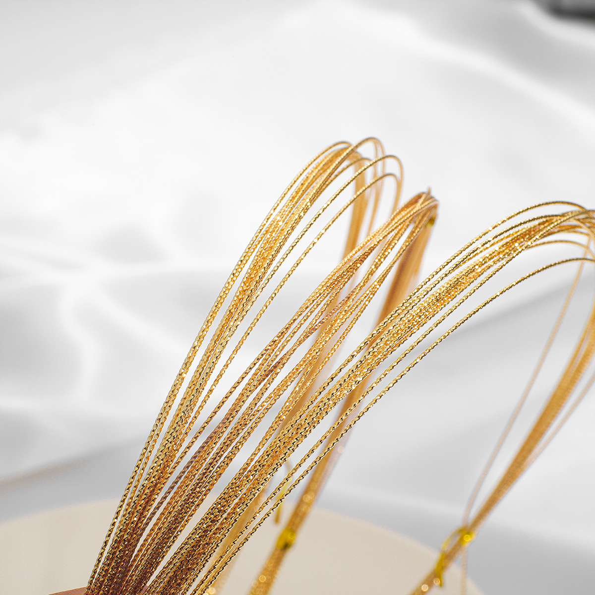 18k批花包金造型线铜镀金 diy首饰串珠线铜丝线引线配件