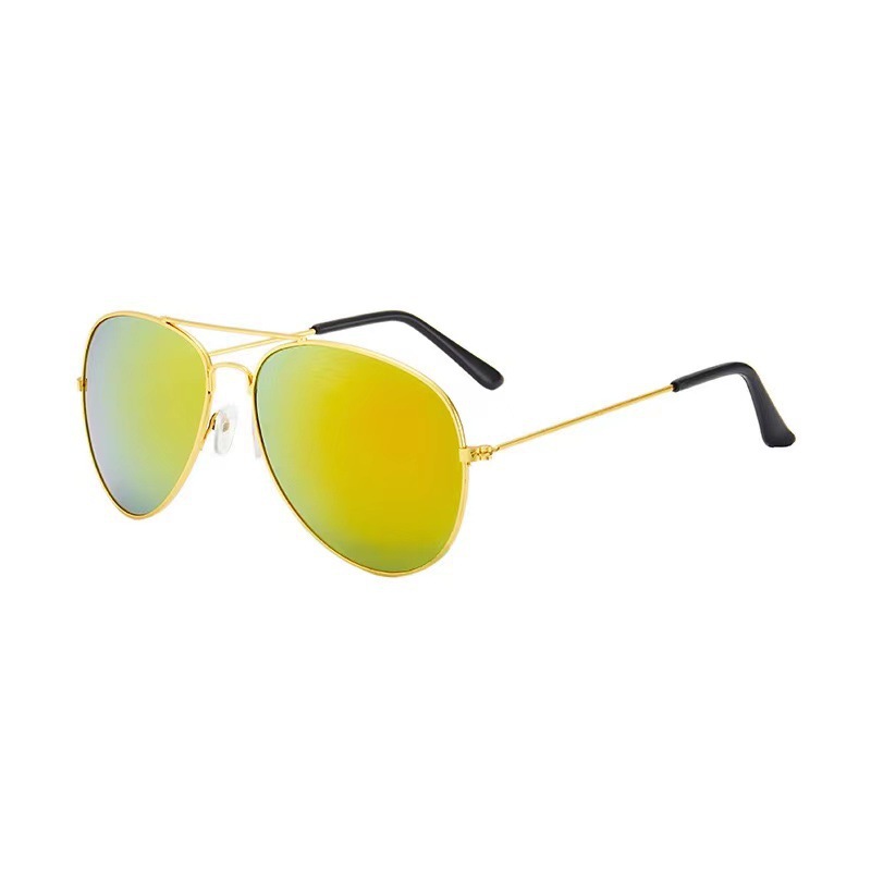 3026 Color Film Large Frame Toad Sunglasses Men and Women Metal Sunglasses Sun Glasses Pilot Factory Wholesale