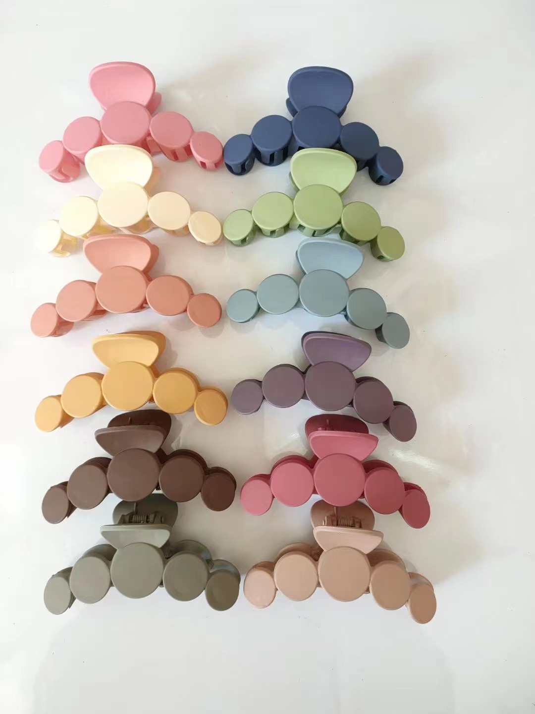 Korean New Macaron Color Fashion Hairpin Rubber Paint Updo Plastic Clip Shark Clip