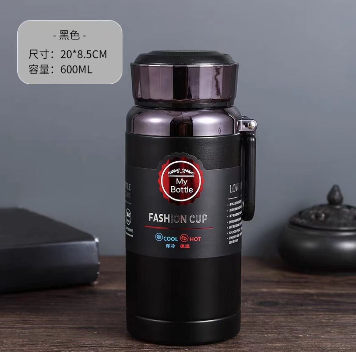 Outdoor 304 Stainless Steel Vacuum Thermos Cup for Men and Women Large Capacity Cup Student Portable Sports Kettle 1000ml