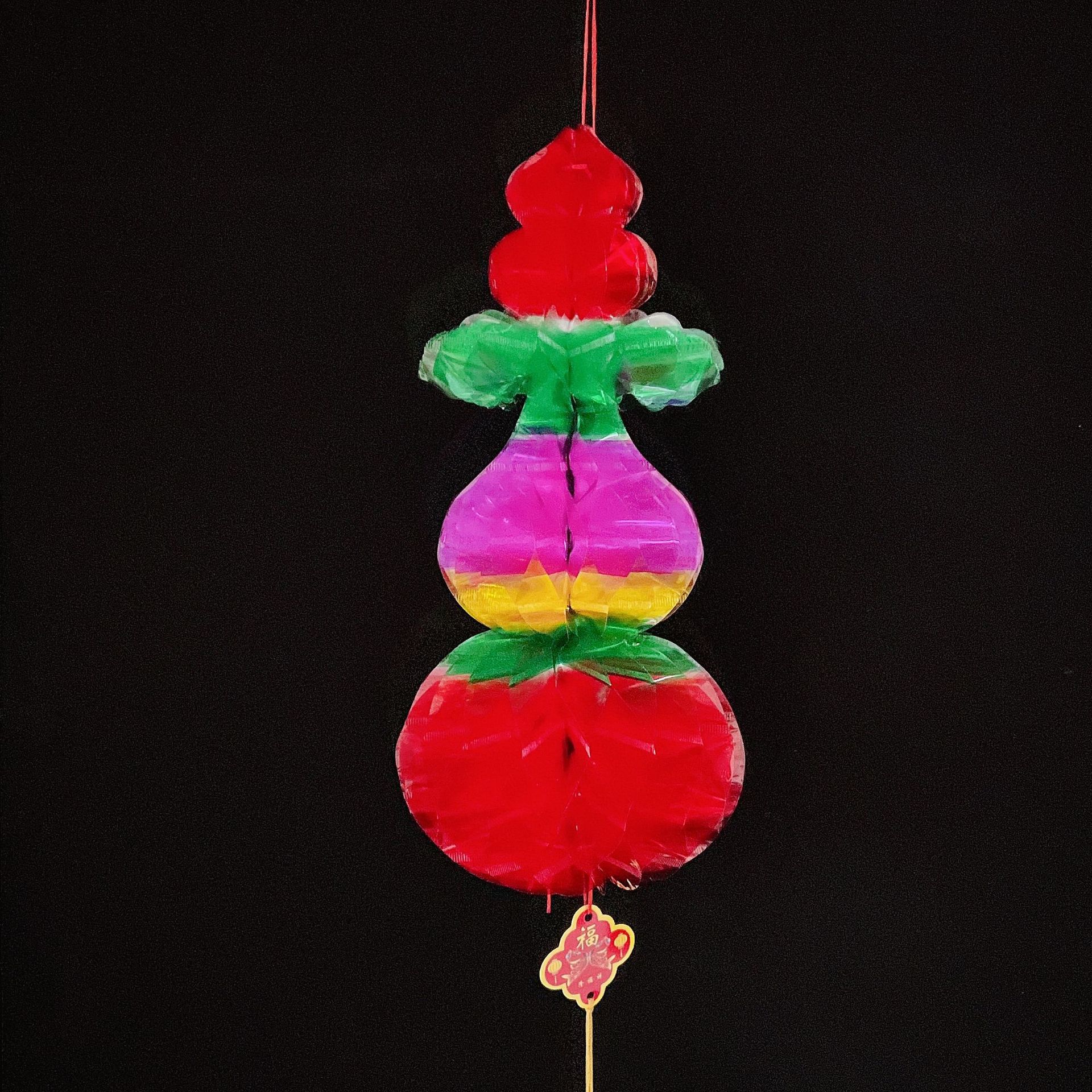 端午节水晶花样葫芦灯笼葫芦桃钱袋葫芦宫灯桃等异形葫芦彩色灯笼