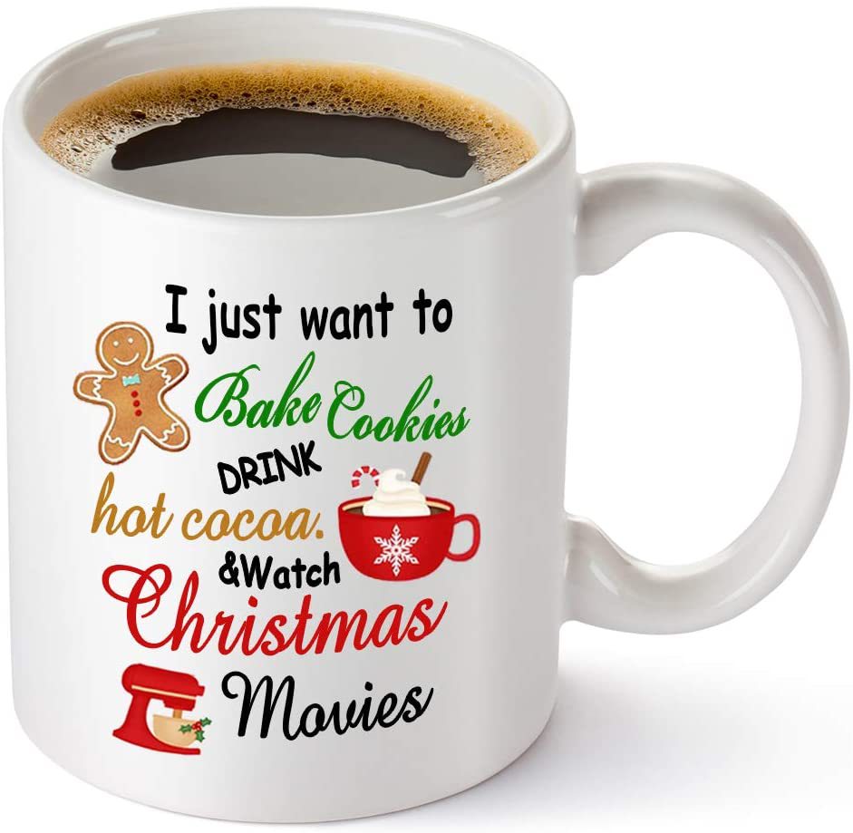 圣诞节christmas陶瓷咖啡马克杯子美国亚马逊新款hallmark水杯mug