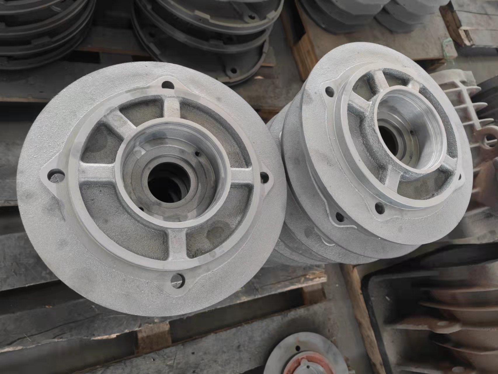 法兰式振动电机(侧板振动电机)配件xla-50-6b端盖