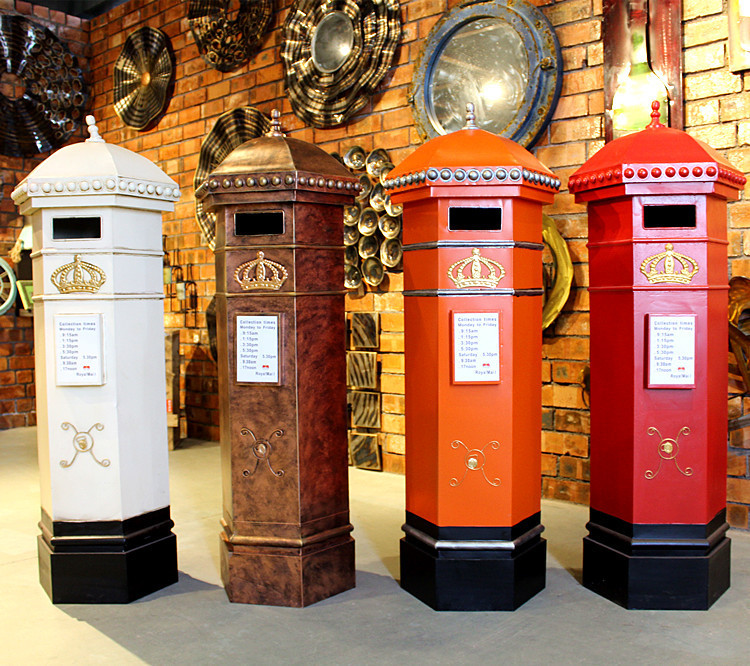 厂家英伦邮政邮筒号模型信箱邮箱酒吧咖啡馆复古装饰摆件