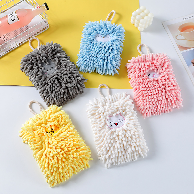 Factory Wholesale Chenille Towel Home Gifts Hand Towel Children Can Hang Double Bathroom Handkerchief