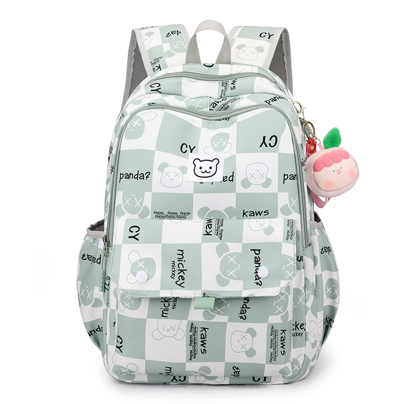 2023 New Printed Cartoon Princess Schoolbag Primary School Student Backpack for Girls Lightweight Spine-Protective Burden Alleviation Backpack