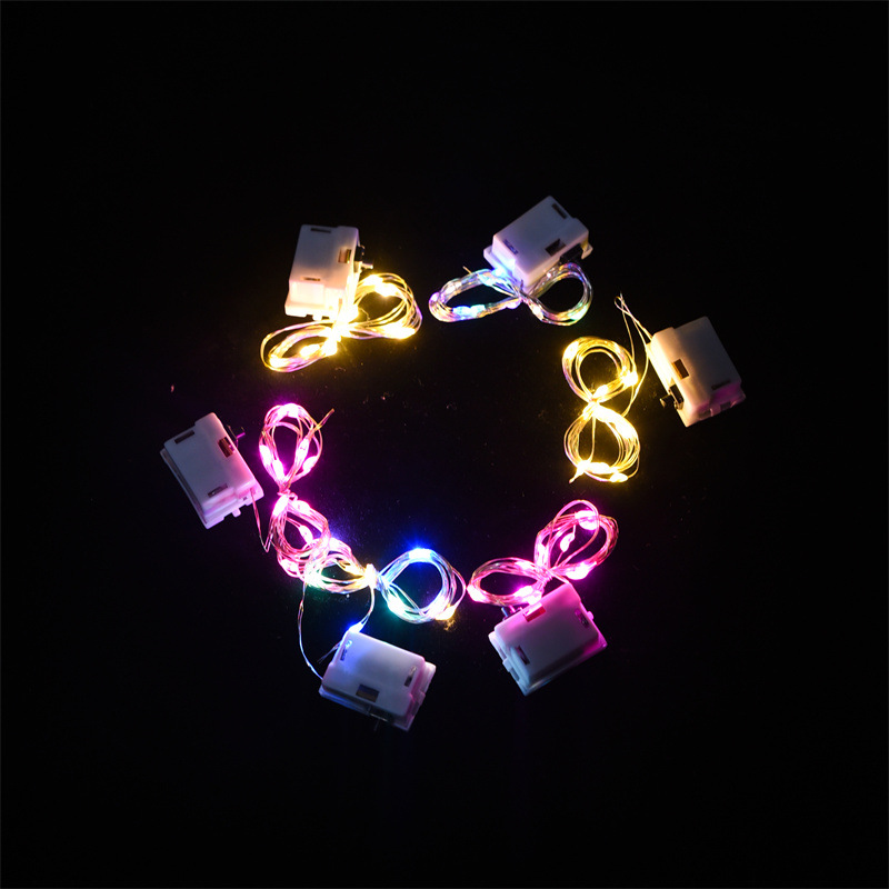 Led Small Light Cake Bouquet Decoration Atmosphere Copper Wire Colored Lights Battery Box String Lights Small White Box Light String XINGX Wholesale