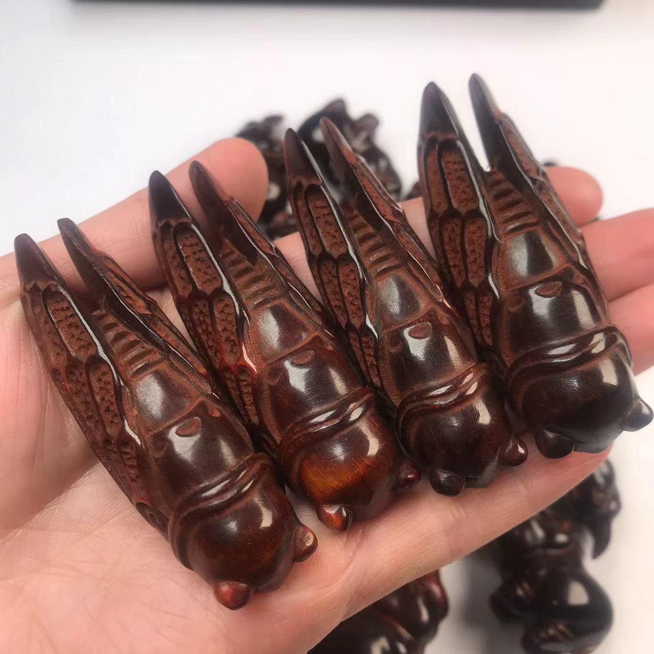 牦牛角知了吊坠金蝉一鸣惊人车手把件挂件工艺品小摆件文玩