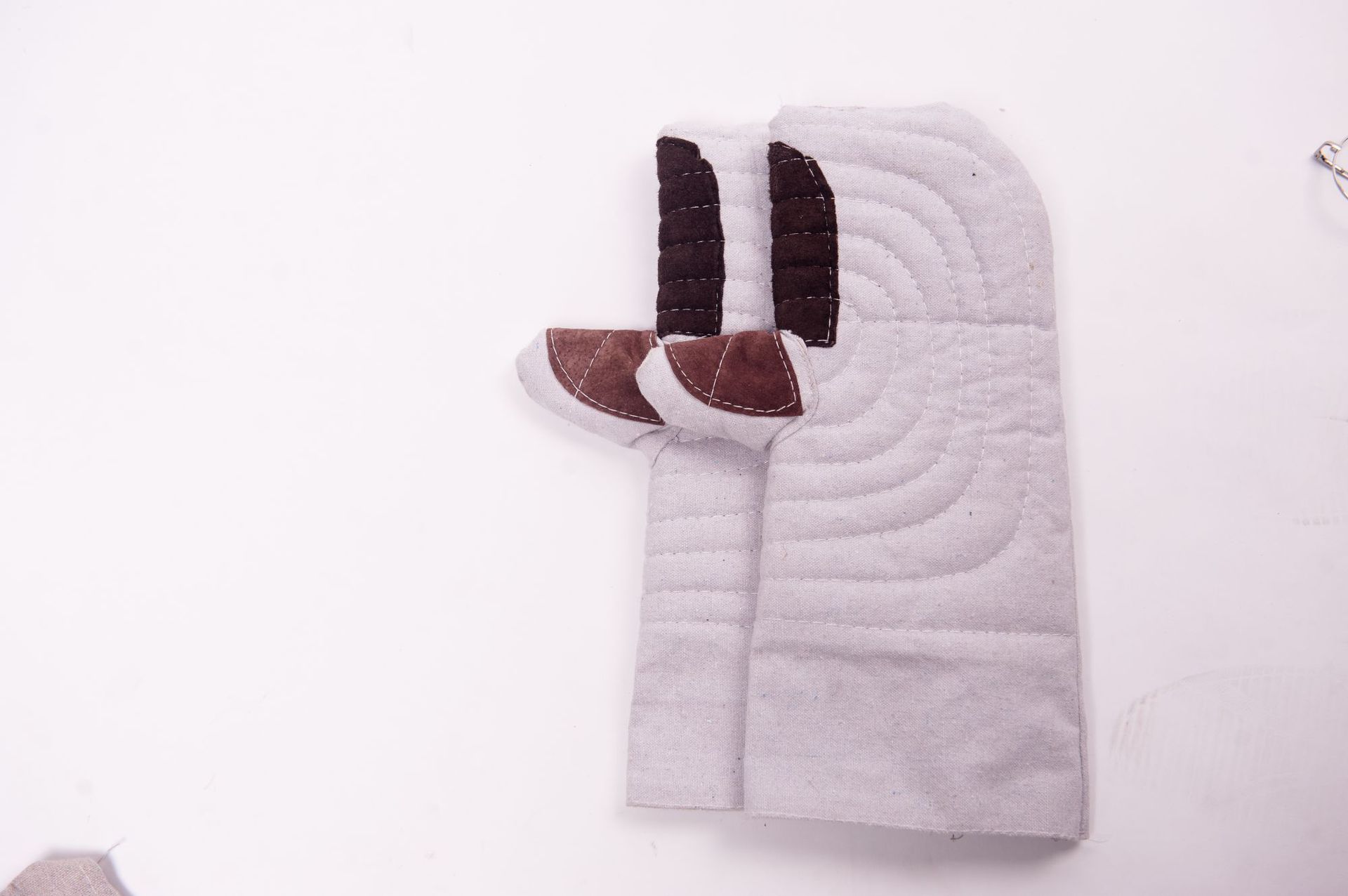 隔热手套 手闷子 两指手套 棉闷子