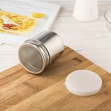 烘焙工具304不锈钢可可筛60目超细调料罐面粉抹茶撒粉器带盖咖啡