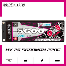 GNB高能5600mAh 2S 7.6V 220C 1/12遥控赛车攀爬车锂电池LCG HV