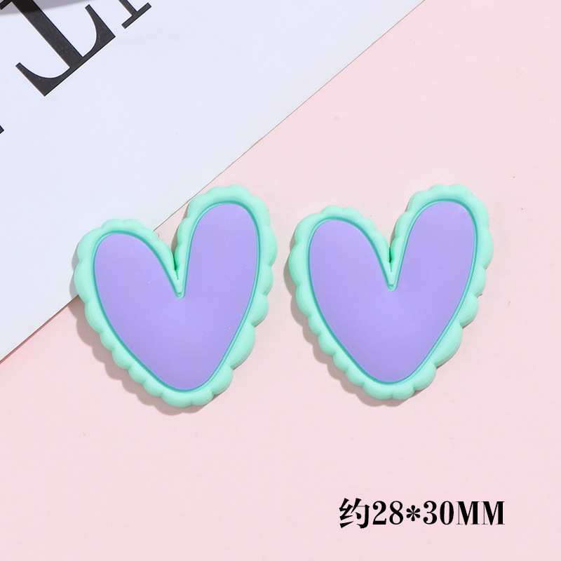 Macaron Contrast Color Love DIY Cream Glue Phone Case Material Package Handmade Hair Accessories Polymer Clay Small Accessories