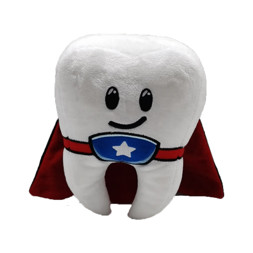 来图定制加logo图片打样吉祥物公仔玩偶促销礼品儿童牙齿仙子玩具