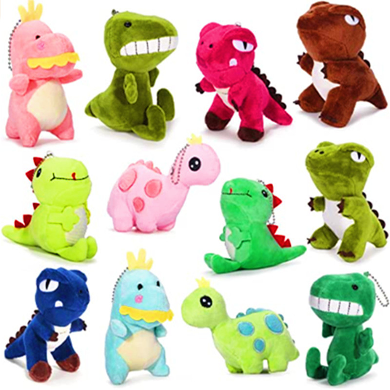 可爱创意卡通小号迷你恐龙毛绒玩具挂件钥匙扣挂饰小玩偶公仔批发