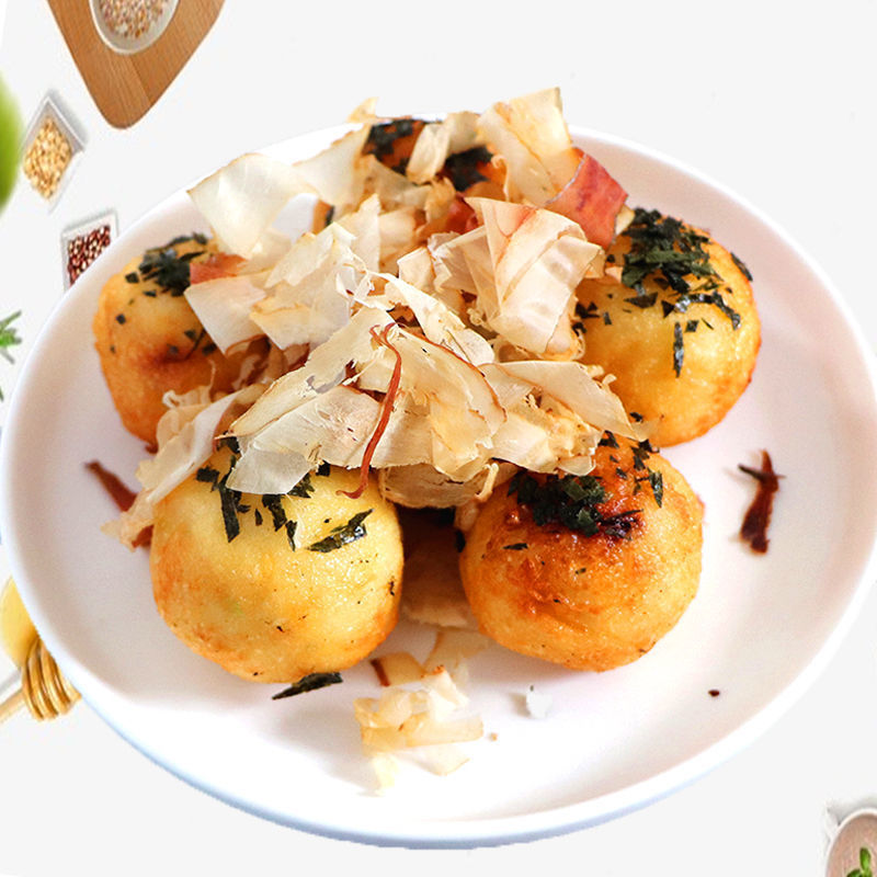 章鱼小丸子日式章鱼烧25g商用摆摊网红丸粒半成品40个批发餐饮生