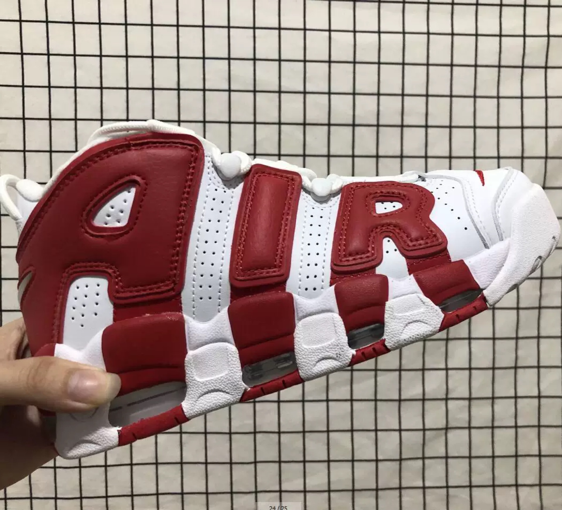 莆田皮蓬大air男鞋液态银more uptempo运动篮球鞋女鞋熊猫sup联名