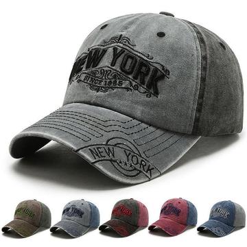 新款复古做旧男士棒球帽韩版ins潮流鸭舌帽水洗帽子户外运动女遮