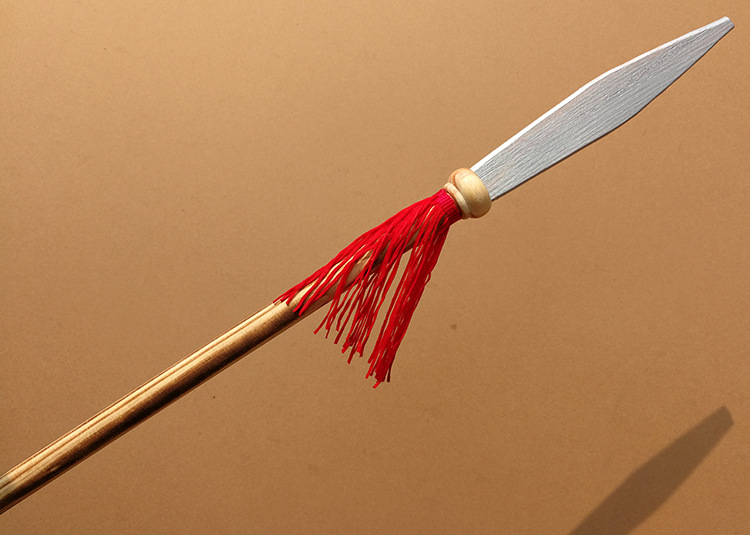 木质长矛红缨枪表演道具儿童节玩具中小学生舞蹈红星闪闪演出道具