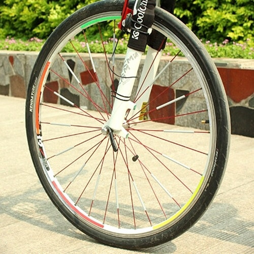 自行车山地车死飞辐条反光钢丝反光条警示条单车辐条反光贴纸